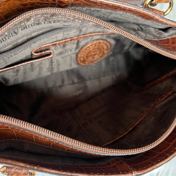 Etienne Aigner Brown Alligator Bag - Picture 12 of 15